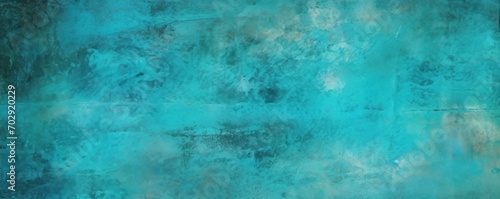 Turquoise Blue background on cement floor texture © GalleryGlider