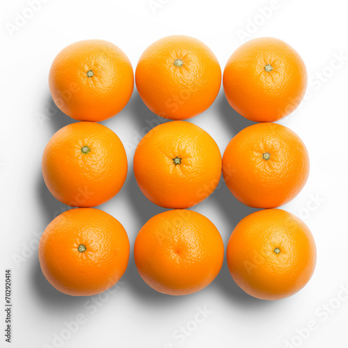 Orange isolated on white background.