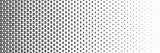 horizontal black halftone of bitcoin currency sign design for pattern and background.