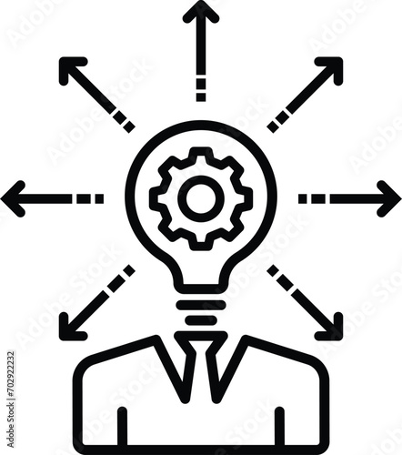 generate brand awareness icon reach customer vector
