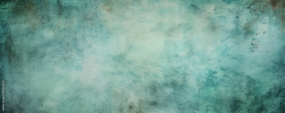 Textured pale turquoise grunge background