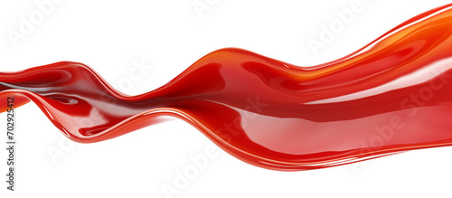 Flowing 3d glossy shape border on a transparent background photo