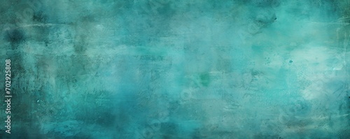 Textured medium aquamarine grunge background 