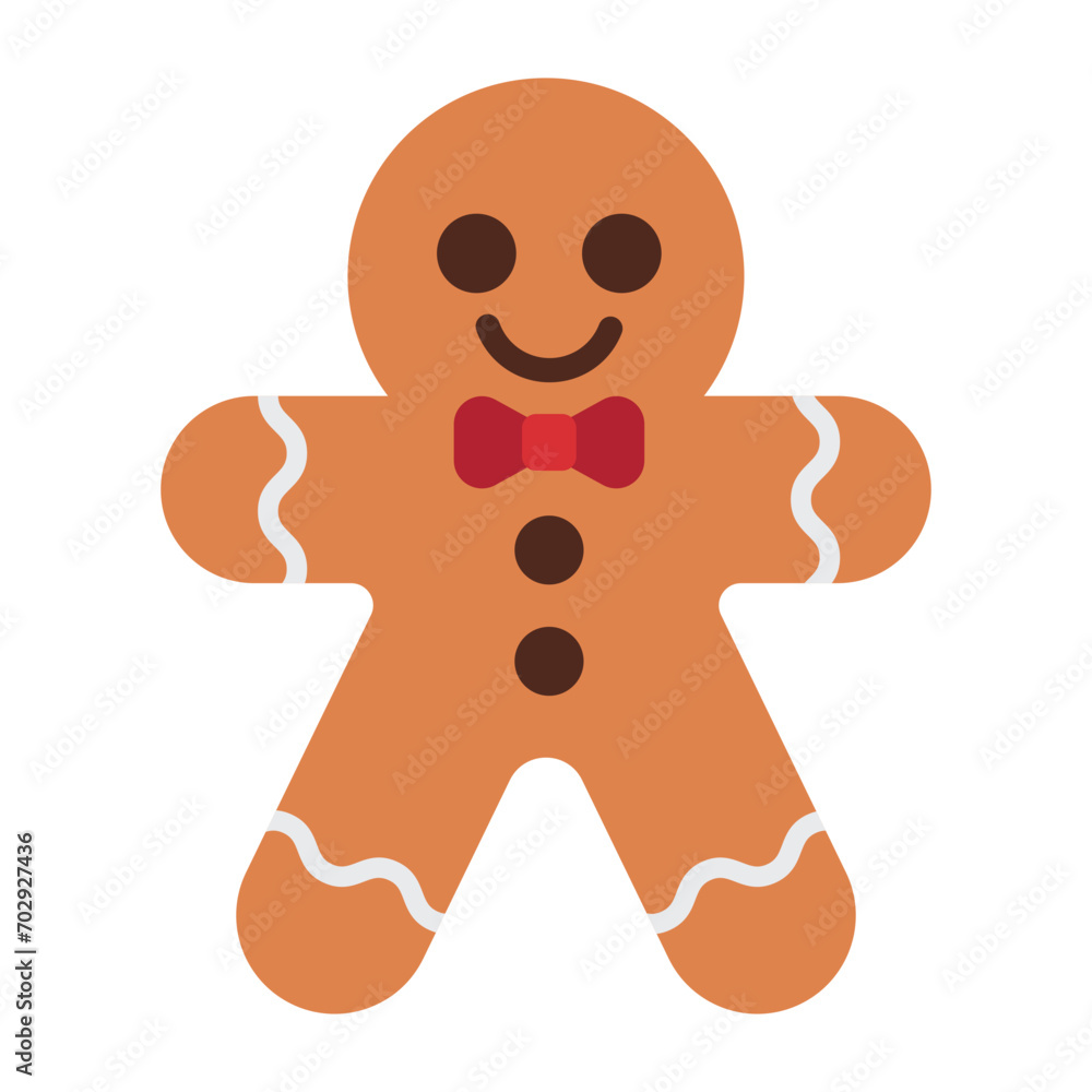 Obraz premium Gingerbread man Icon.