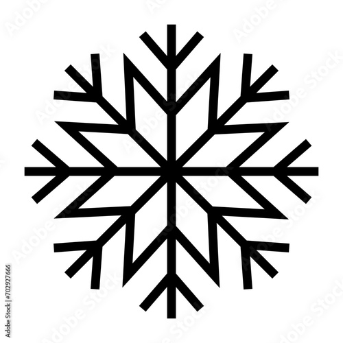 Winter snow flakes icon.