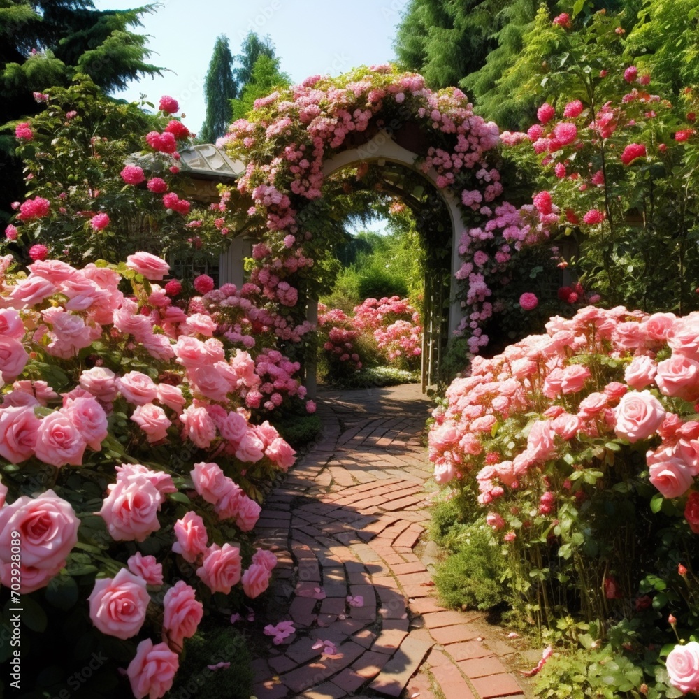 Beautiful designs rose garden images Generative AI Beautiful designs rose garden images Generative AI
