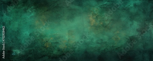 Textured emerald grunge background