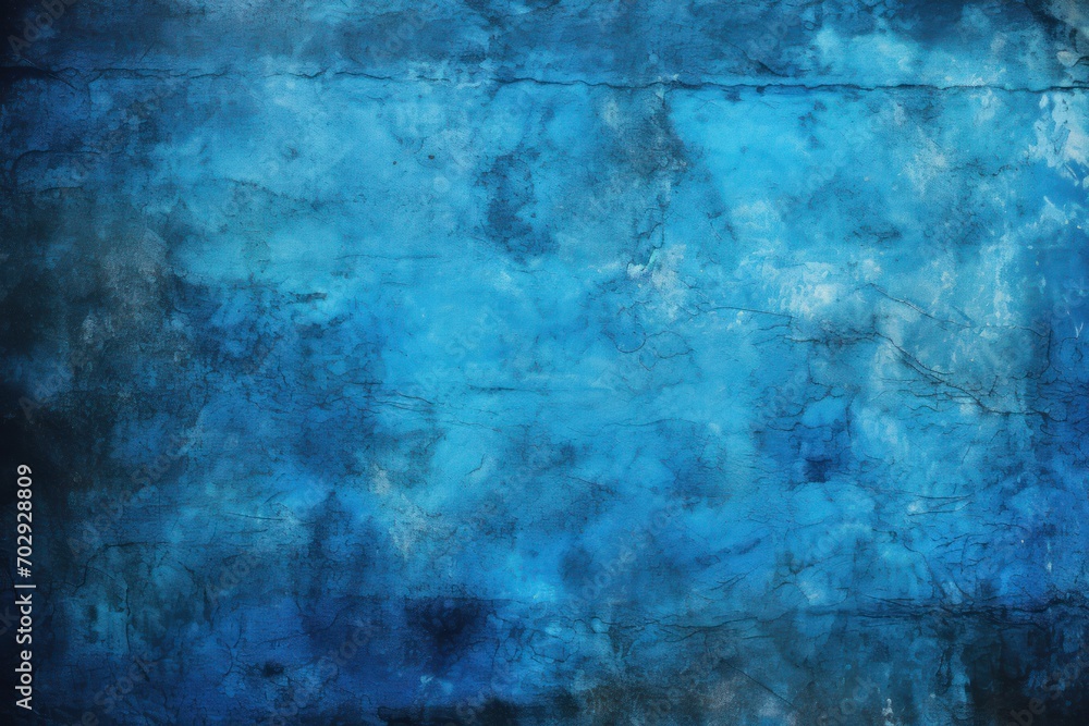 Textured electric blue grunge background