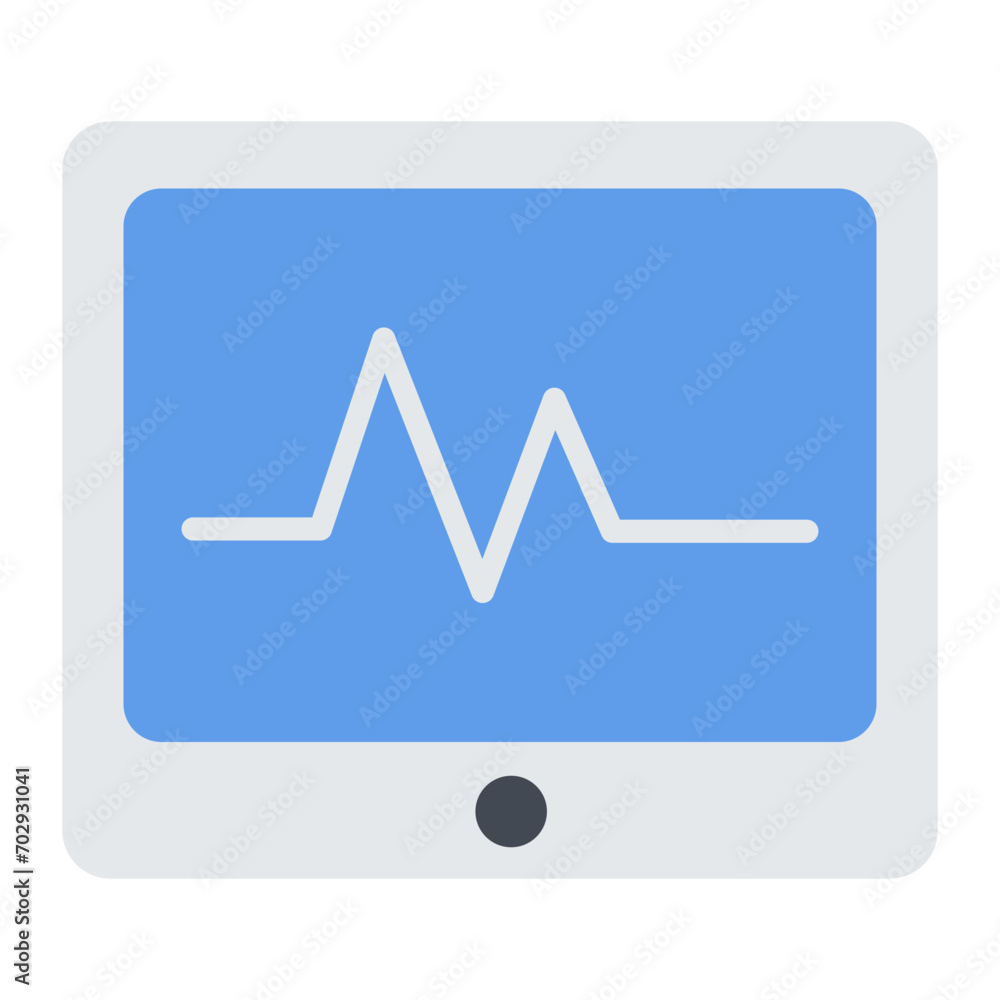 Heart rate monitor icon. Heart rate monitor icon.