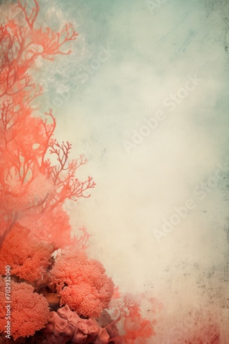 Textured coral grunge background