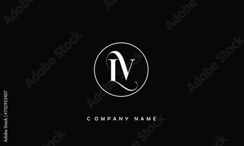 LV, VL, L, V Abstract Letters Logo Monogram photo