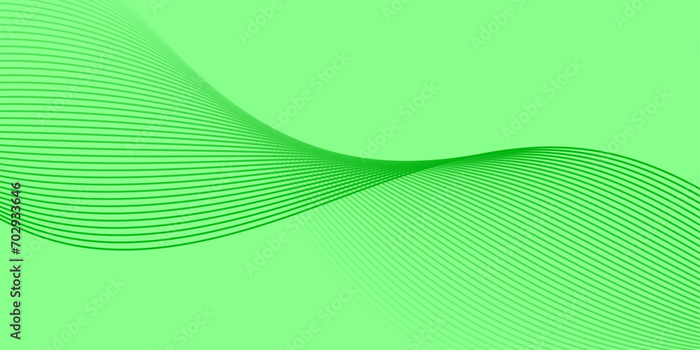 Abstract background with waves for banner. Medium banner size. Vector background with lines. Element for design isolated on green. Green gradient. Nature, eco. Brochure, booklet Abstract background with waves for banner. Medium banner size. Vector background with lines. Element for design isolated on green. Green gradient. Nature, eco. Brochure, booklet