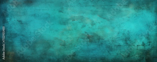 Teal background on cement floor texture © GalleryGlider