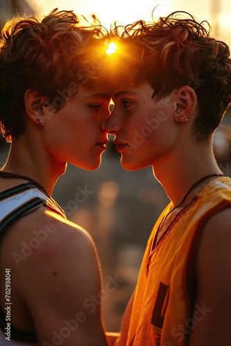 gay love of two athletes young guys 17 years old --ar 2:3 --style raw --stylize 250 --v 6 Job ID: 75653bec-e317-4c62-9ee2-78274c7a6b2f photo