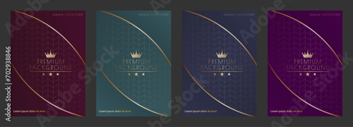 Luxurious design. Premium cover, banner, poster. A template for packaging, postcards or invitations. Creative design idea