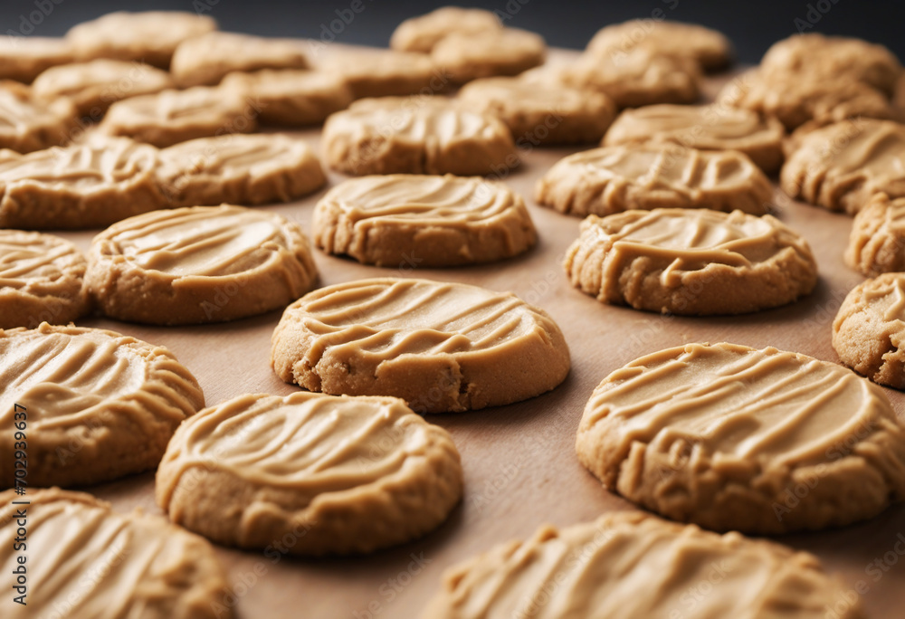 Peanut Butter Cookies Displayed on a Table Peanut Butter Cookies Displayed on a Table