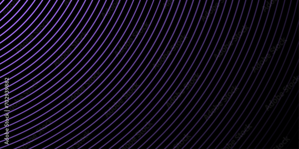 Abstract background with waves for banner. Medium banner size. Vector background with lines. Element for design isolated on black. Black and purple Abstract background with waves for banner. Medium banner size. Vector background with lines. Element for design isolated on black. Black and purple