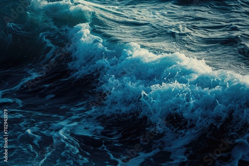 Dark Blue Sea Ocean Wave