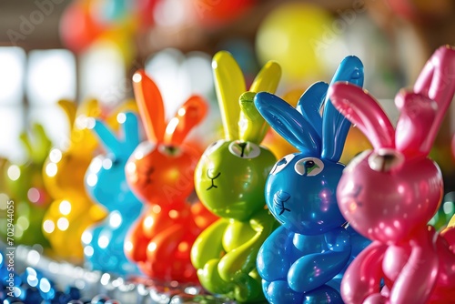 Easterthemed Balloon Animals Providing Delightful Entertainment For Festive Events