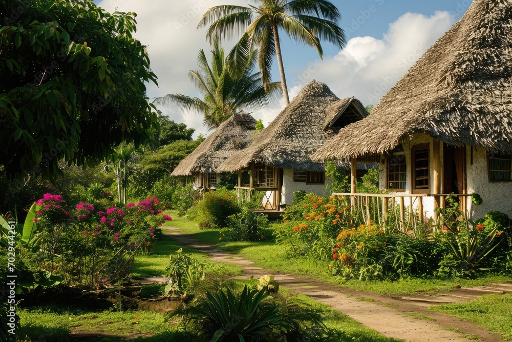 Sustainable Resort With Thatched-Roof Bungalows And Solar Power