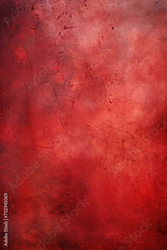 Ruby Red background on cement floor texture - concrete texture