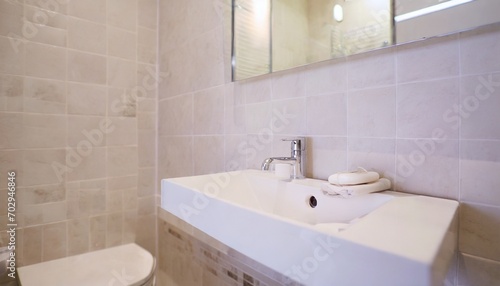 interior of a bathroom in a hotel or apartment