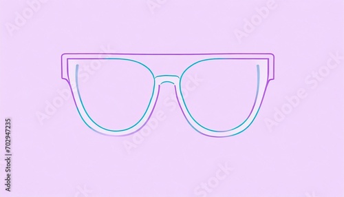 glasses frame isolated on background