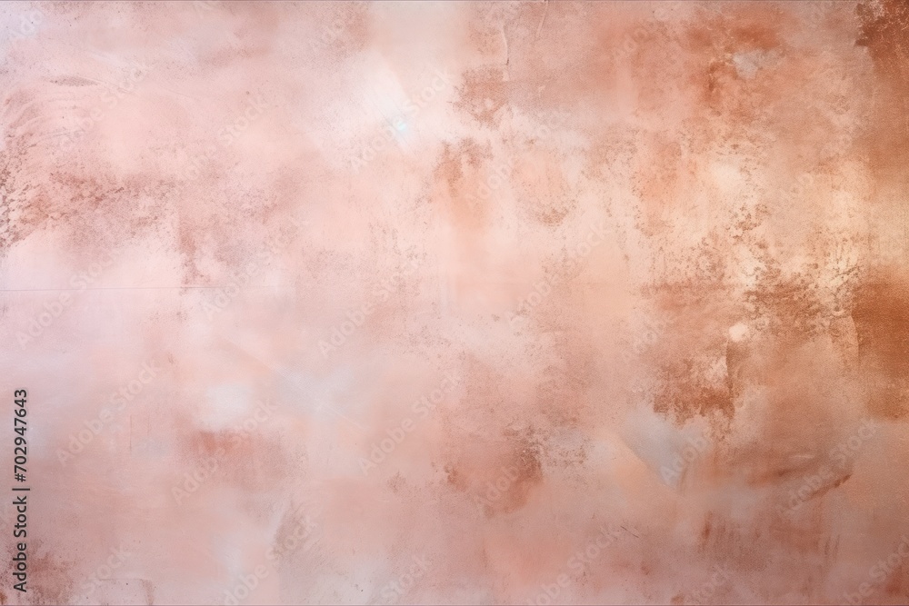 Rose Gold background on cement floor texture