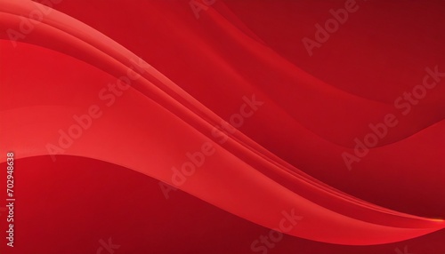 red abstract fluid wave wallpaper red panoramic background © Art_me2541