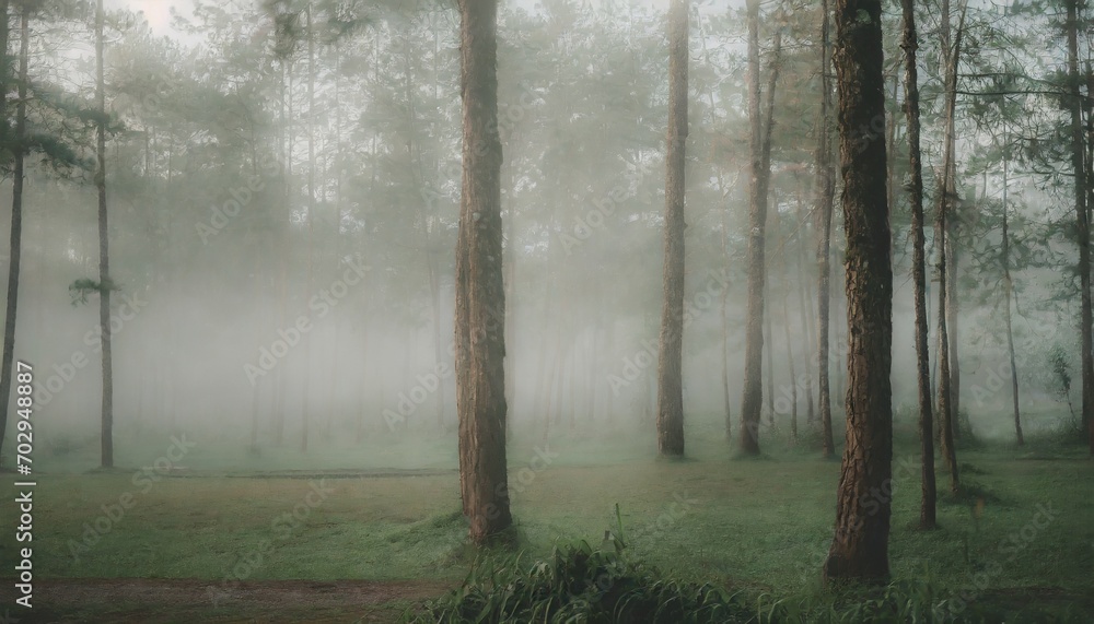 Fototapeta premium fog in the forest