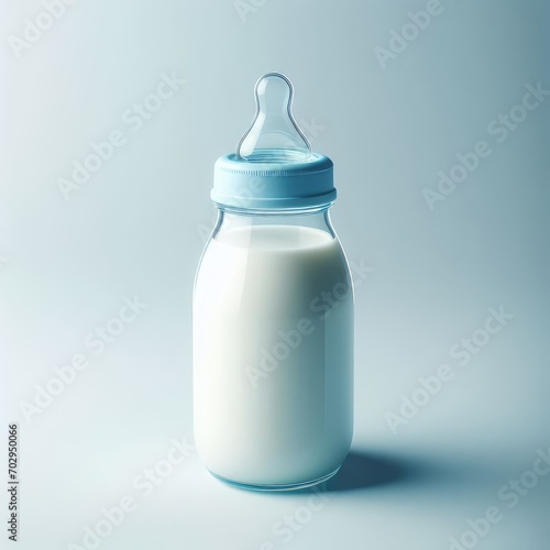 baby bottle isolated on white
