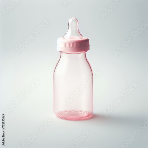 baby bottle isolated on white
