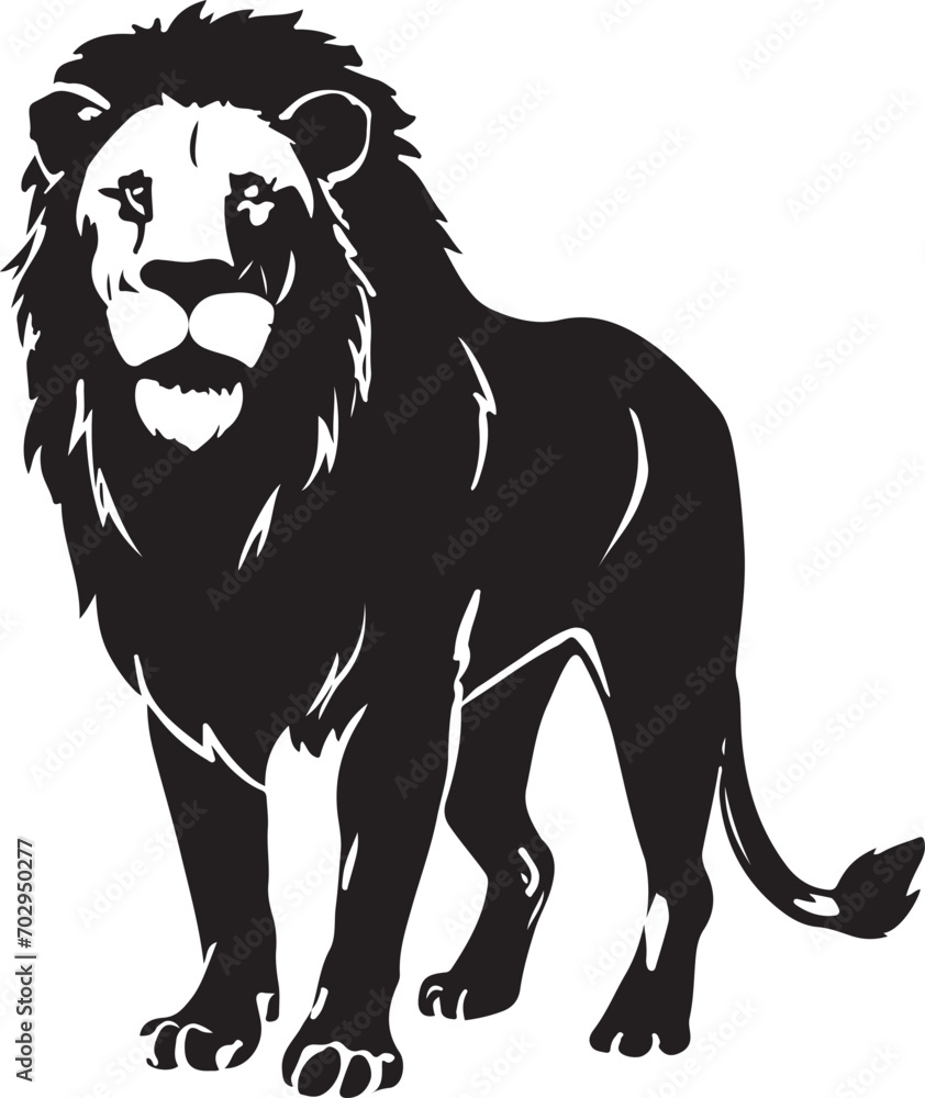 Black lion editable silhouette vector illustration design Black lion editable silhouette vector illustration design