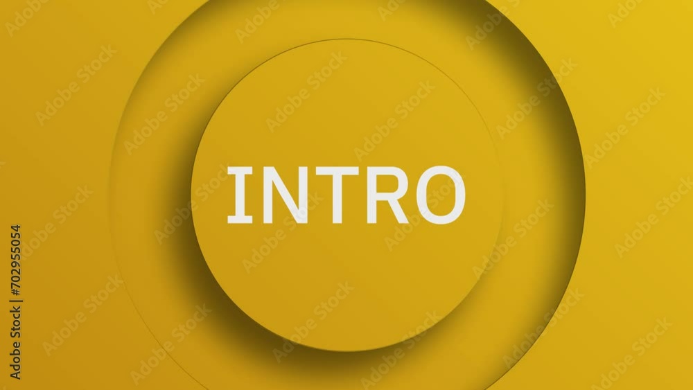 Video, motion graphics, backgrounds, intro Animated yellow circle and intro text Video, motion graphics, backgrounds, intro Animated yellow circle and intro text