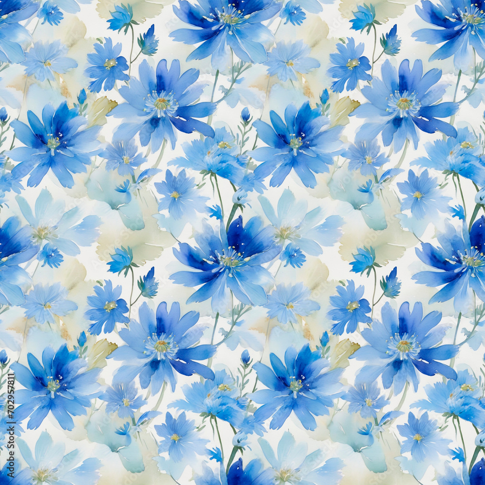 blue flowers background