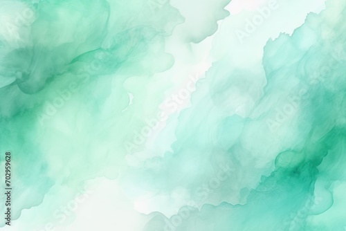 Mint watercolor abstract background