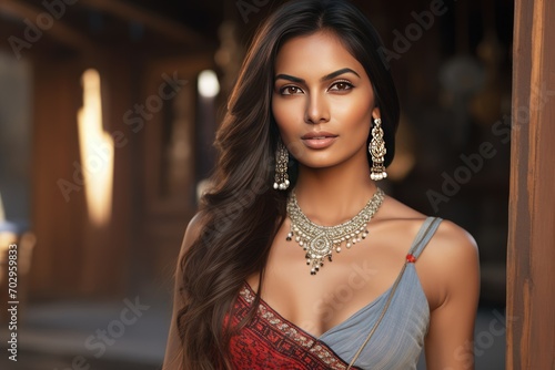 Exotic Indian Beauty in Traditional Attire