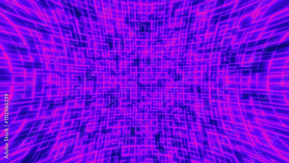 Abstract digital blocks. Computer generated 3d render