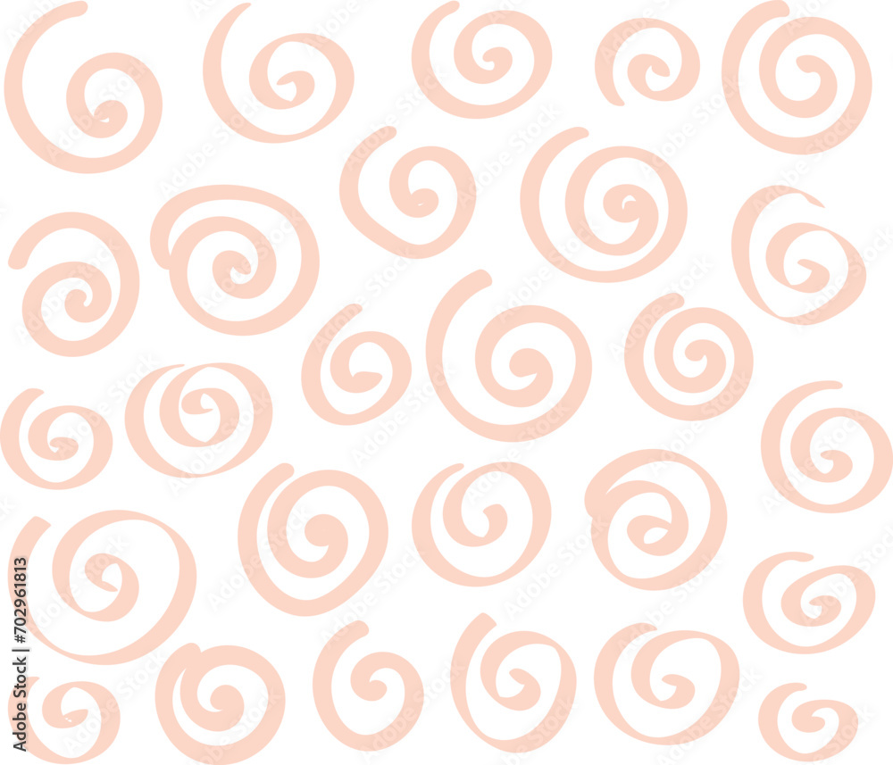 Abstract Spirals Doodles Pattern Abstract Spirals Doodles Pattern