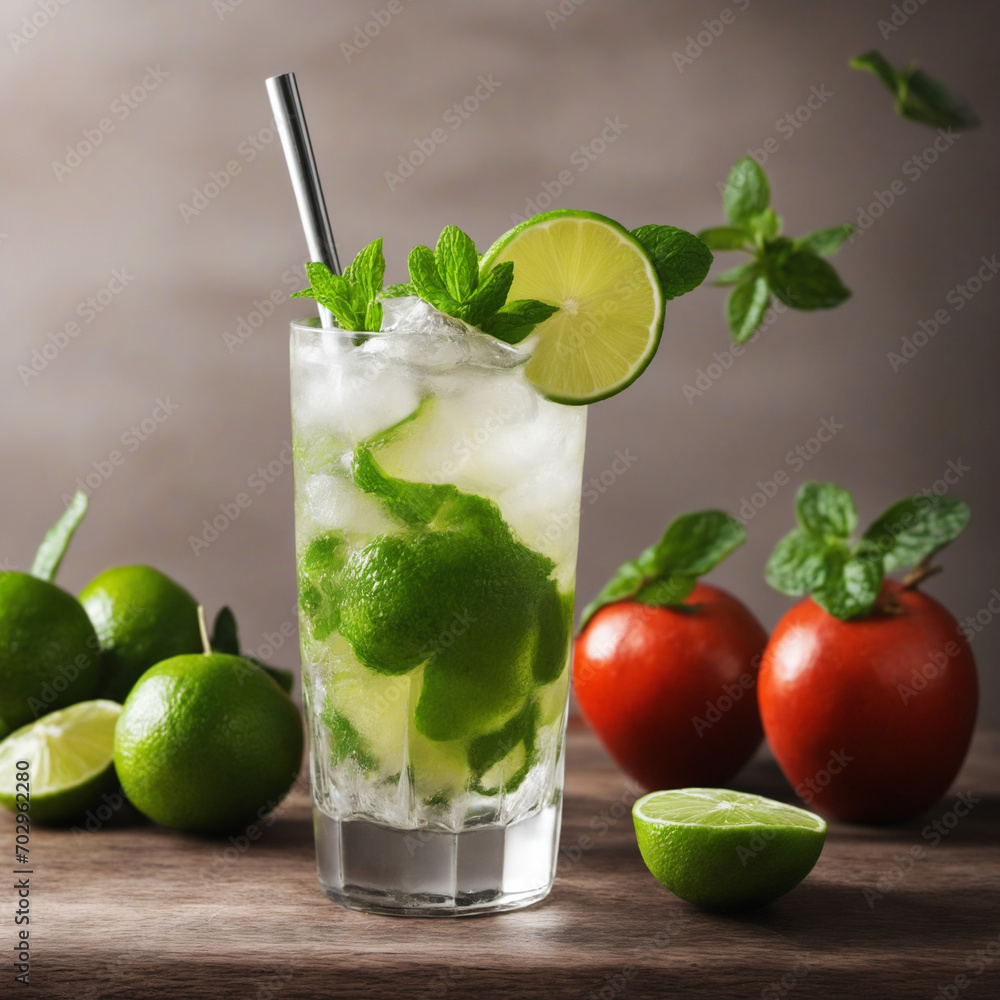 Cuban Minty Lime Cocktail Cuban Minty Lime Cocktail