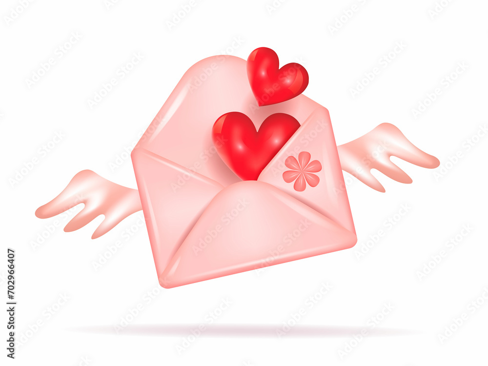 A post letter with a red heart.
A greeting card.
A post letter with a red heart.
A greeting card.