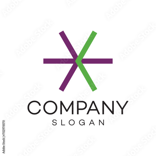 Star aero direction links commination logo design timeless emblem brand identity logotype abstract minimalist monogram typography vector logo