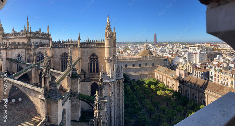 Obraz premium sevilla catedral vista desde la giralda vista panorámica IMG_4742-as24