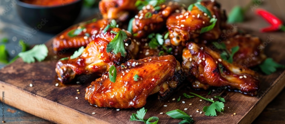 Asian-style baked chicken wings Asian-style baked chicken wings