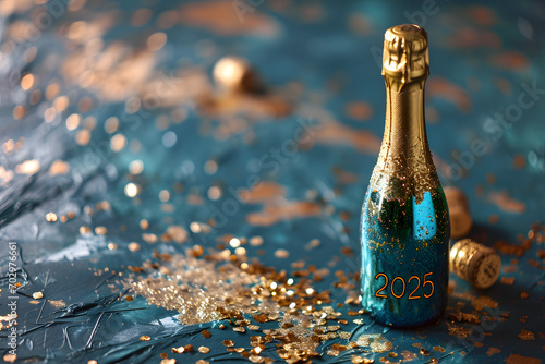 Sparkling New Year Celebration Champagne photo