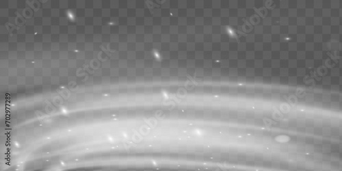 Cold winter wind texture. Holiday vector blizzard. Christmas effect of a cold blizzard. Vector PNG