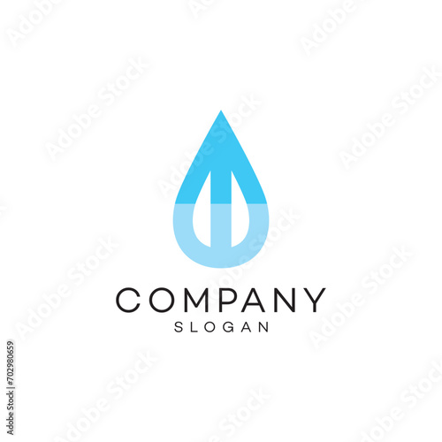 Aqua water drop letter m w abstract aero logo design timeless emblem brand identity logotype abstract minimalist monogram typography vector logo