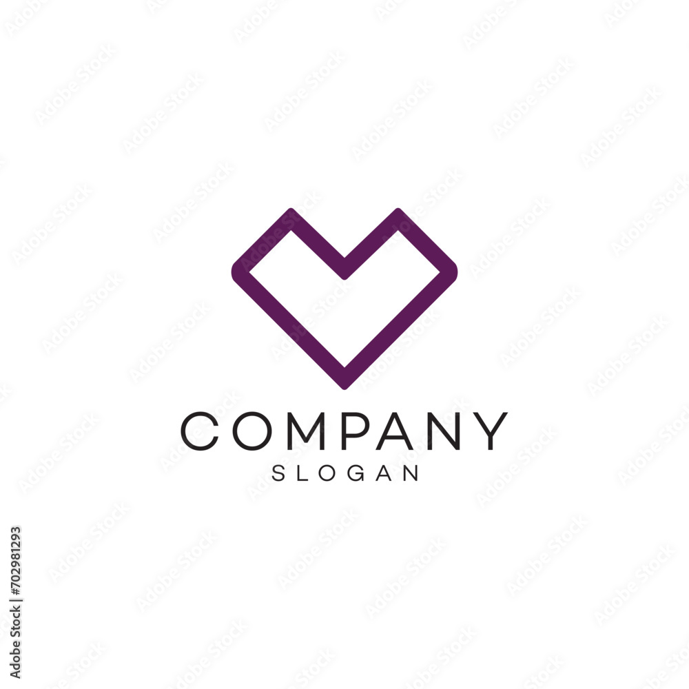 Simple heart logo design timeless emblem brand identity logotype abstract minimalist monogram typography vector logo Simple heart logo design timeless emblem brand identity logotype abstract minimalist monogram typography vector logo