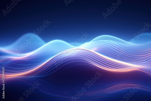 Waves of lines. Abstract background