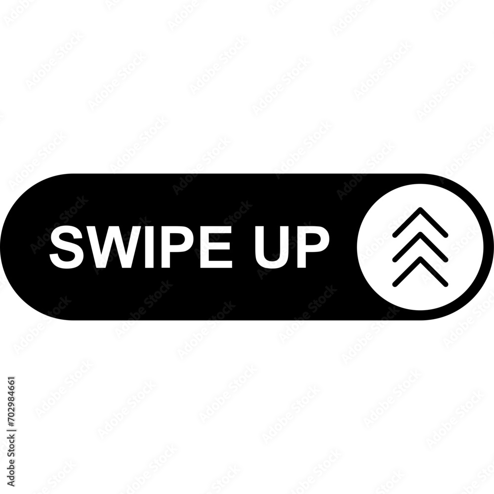 Obraz premium Swipe Up For Social Media Stories. Arrow Up Icon
